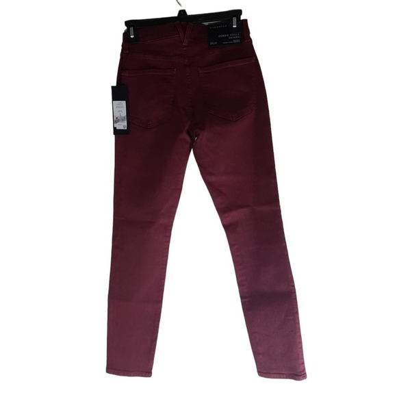 Veronica Beard Highrise Debbie Ankle Oxblood Skinny Jeans 25 NWT - Picture 9 of 9